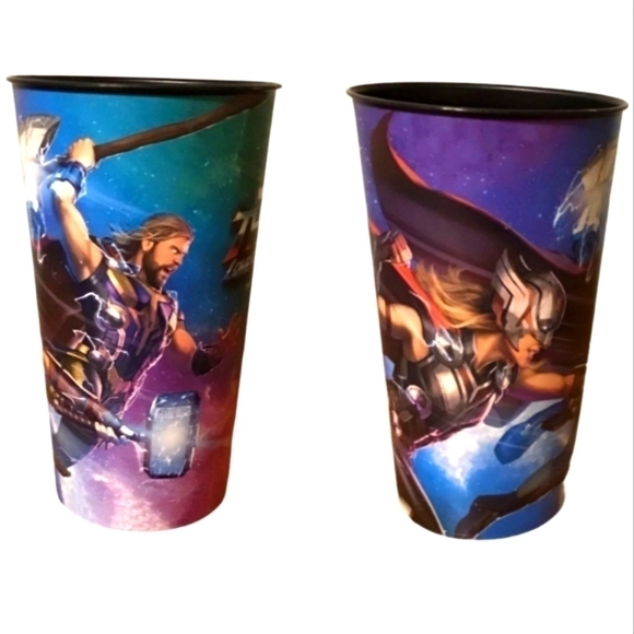 Marvel Other - Bundle two Marvel Studios Thor 44oz Movie Cups